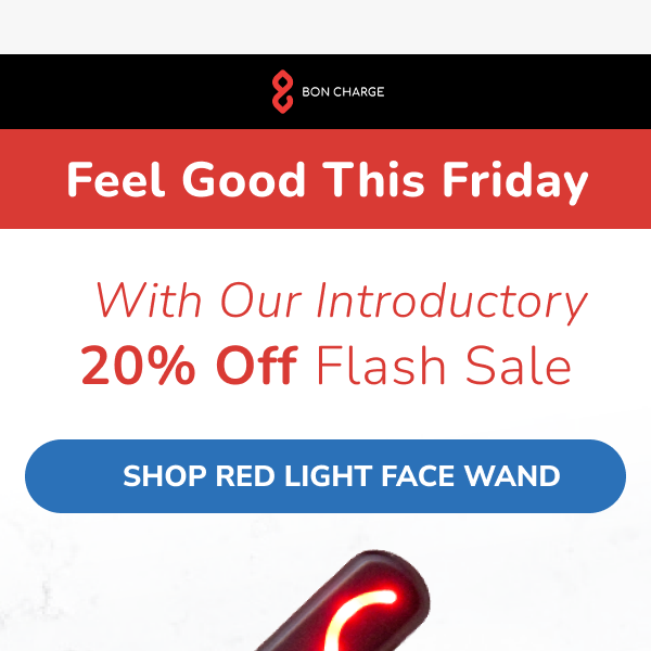 Limited time offer - Red Light Face Wand on sale!