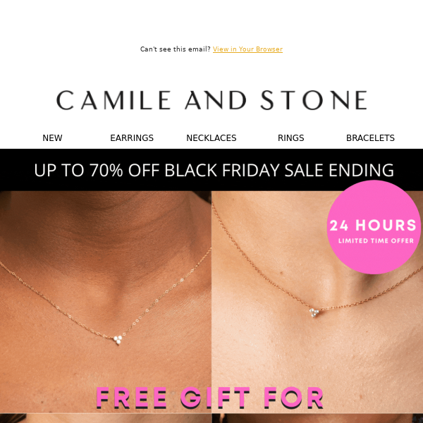 Re: Ending Today ⏰ - Your free $99 Necklace + Earrings Gift