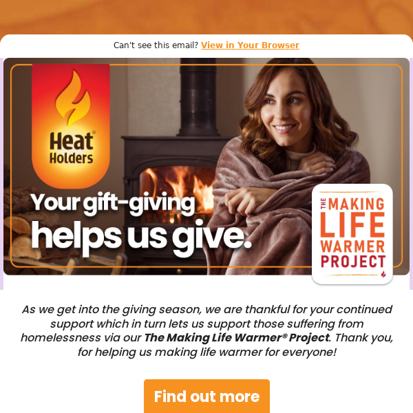 Did you know that your generosity helps us help others, Heat Holders?
