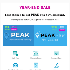 Get Premium PEAK for 50% OFF with our Year-End Sale - 2 Days Left