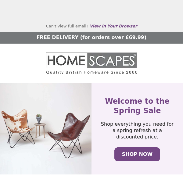 The Spring Sale Has Begun 🛒