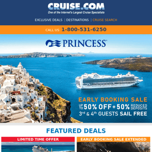 Exclusive Early Bird Cruise Deals!