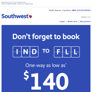 Book your low fare to Ft. Lauderdale!