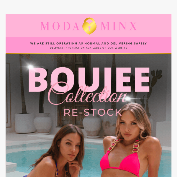 Moda Minx, BOUJEE COLLECTION RE-STOCK IS HERE🔥