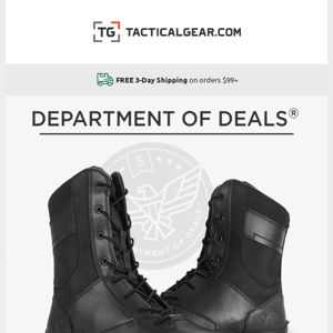 DOD: 8” Side-Zip Boots for ONLY $59.99 💥