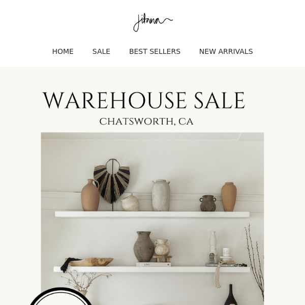 LOS ANGELES: Jitana x Lilah Lifestyle Warehouse Sale 1/28 - 1/29