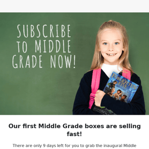 Middle Grade is selling fast!