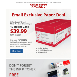 🖨️⚡️ Ready to Print: $39.99 10 Ream Paper + Up to $200 OFF Epson EcoTank Printers 
