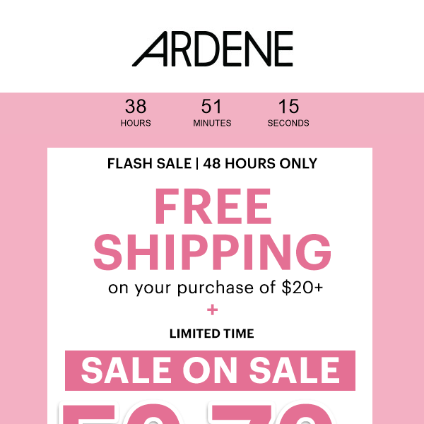 FREE SHIPPING FLASH SALE⚡️48 HOURS ONLY⚡️ - Ardene