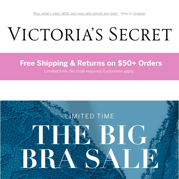 Last Day: Up to $40 Off ALL VS Bras
