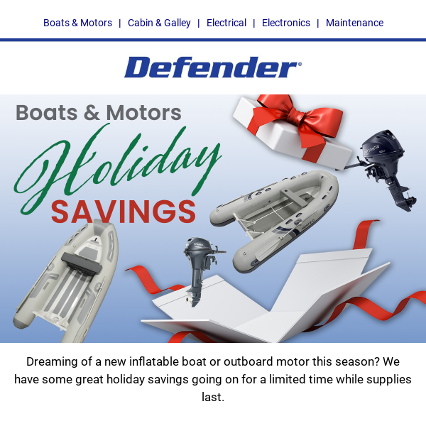 Save Now on Boats & Motors!