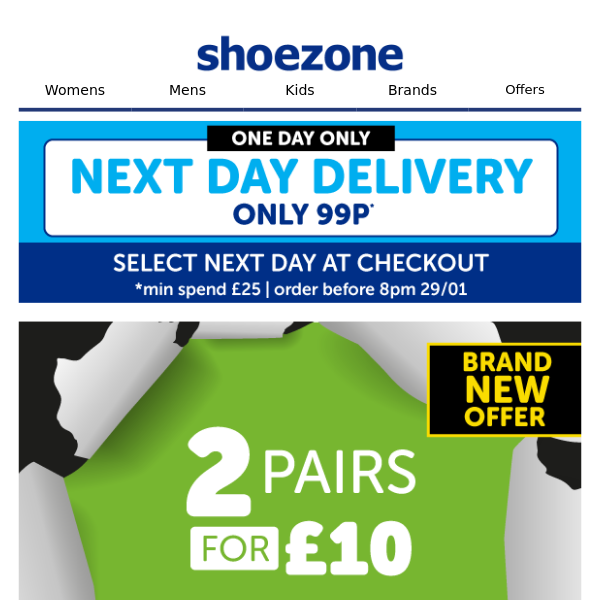Exclusive NEW offer: 2 pairs for £10! 
