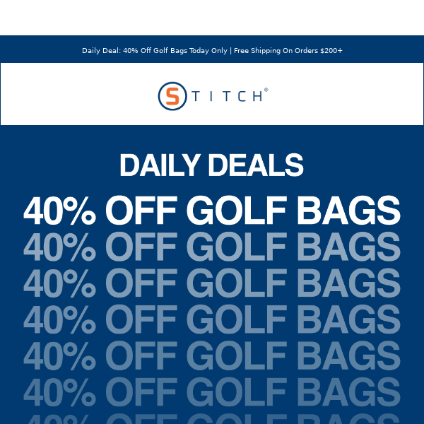 40% Off Golf Bags Today Only🏌️FLASH SALE