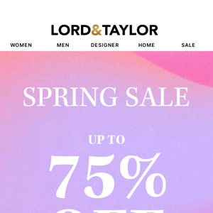 Spring Sale - Up to 75% Off Sitewide 🥳