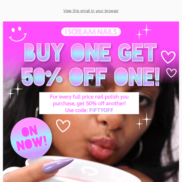 BOGO 50% OFF , grab ur faves now! 😍