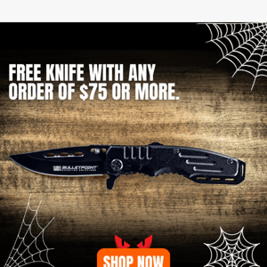 👻A FEW HOURS LEFT! Free Knife with Order