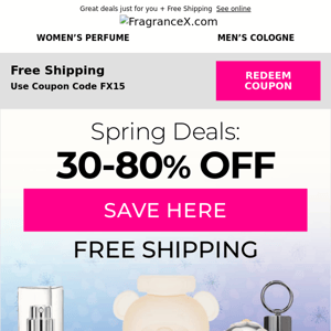 Spring Deals:   up to 80% off!