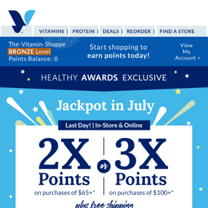 The Vitamin Shoppe: You just hit the jackpot! 🎰