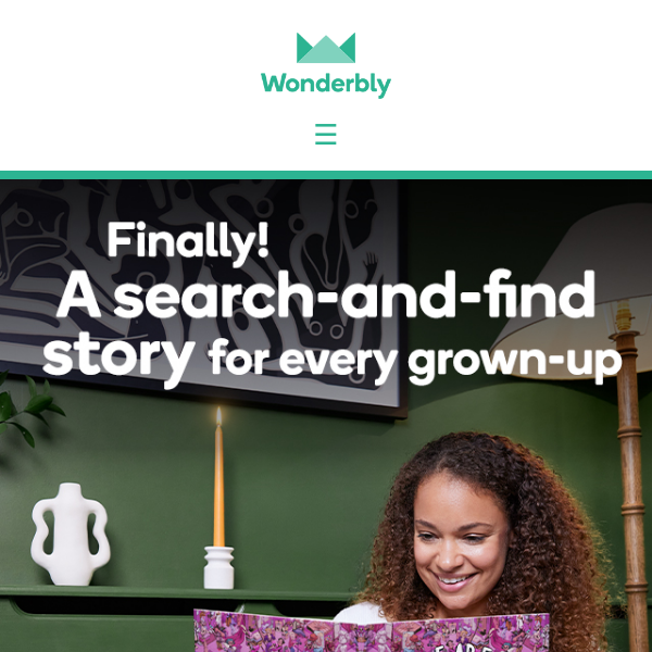 New! Give a grown-up their own search-and-find adventure
