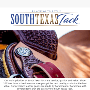 Top Quality South Texas Tack!