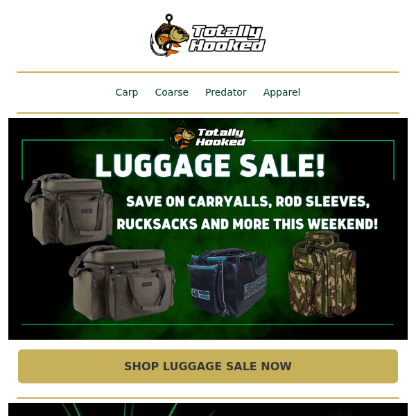 🎣 Carp and Coarse Luggage 💼 SALE  - Starts this Weekend!