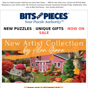 NEW Alan Giana Artist Collection - 300 & 500 Piece Puzzles