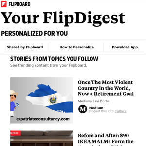 What's new on Flipboard: Stories from Retirement, Home & Garden, Money and more