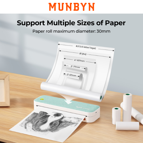 ⭐A4 Paper Portable Thermal Printer Sale | MUNWEEK September limited time promotion