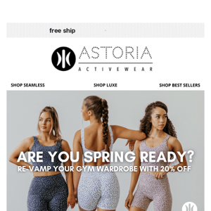 40% off site-wide - last chance - Astoria Activewear