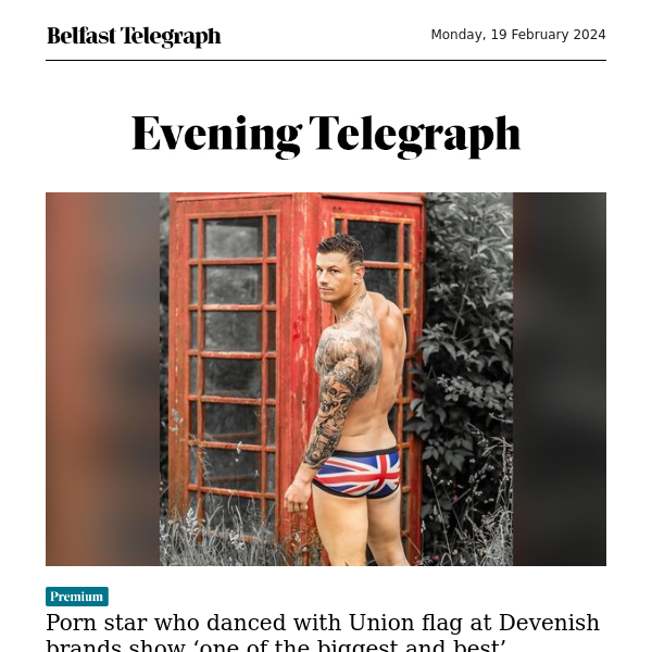 Porn star who danced with Union flag at Devenish brands show ‘one of the biggest and best’