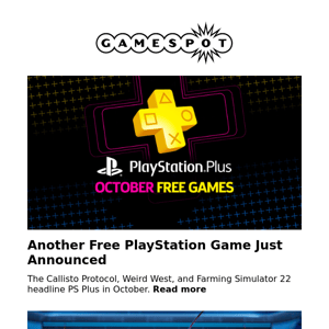 Another Free PlayStation Game Just Announced