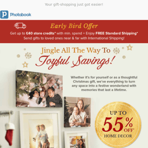 🎄  Jolly Savings Await! - Up to 55% OFF