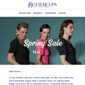 Spring Sale Now On!