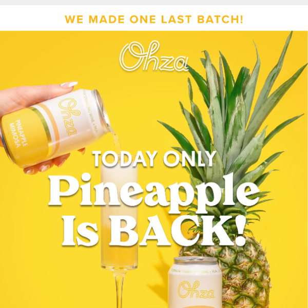 Pineapple Mimosa is BACK 🍍🌴