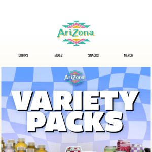 AriZona's Tea & Juice Variety Packs - Available Now!