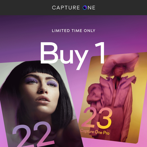 Get Capture One Pro 22 now and receive 23 for free