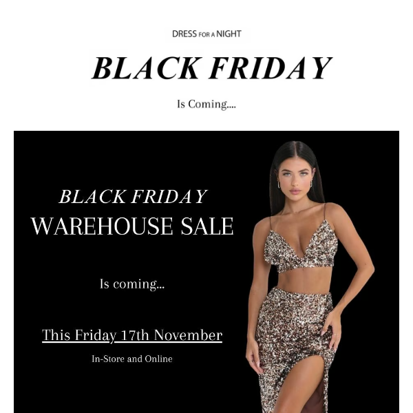 Black Friday Is Coming...
