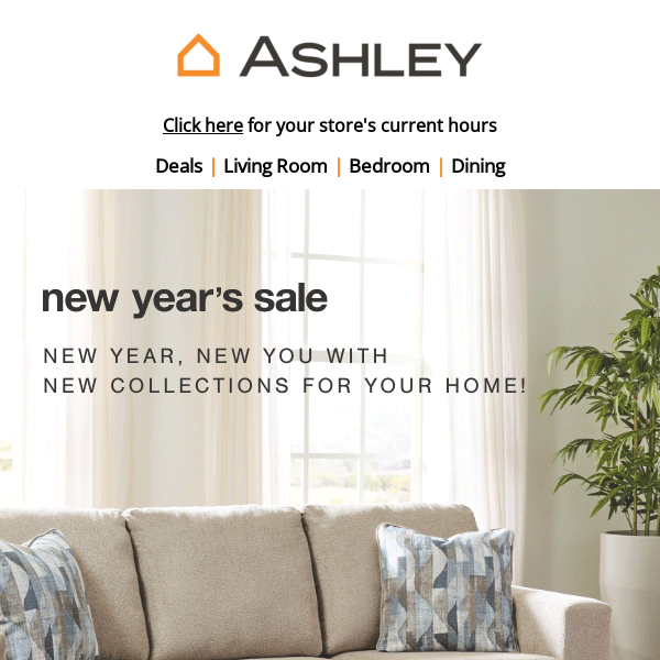 Ashley furniture deals new years sale