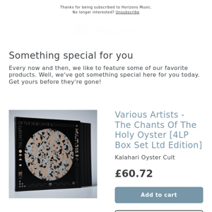 LIMITED BOXSET! Various Artists - The Chants Of The Holy Oyster [4LP Box Set Ltd Edition]