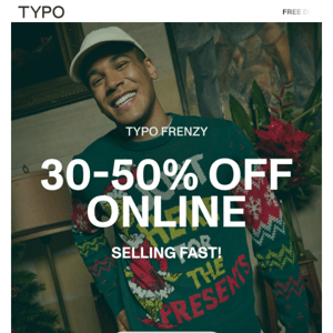 Typo Frenzy fav gifts 30-50% OFF 💝