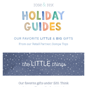 Holiday Gift Guides: The Big & The Little