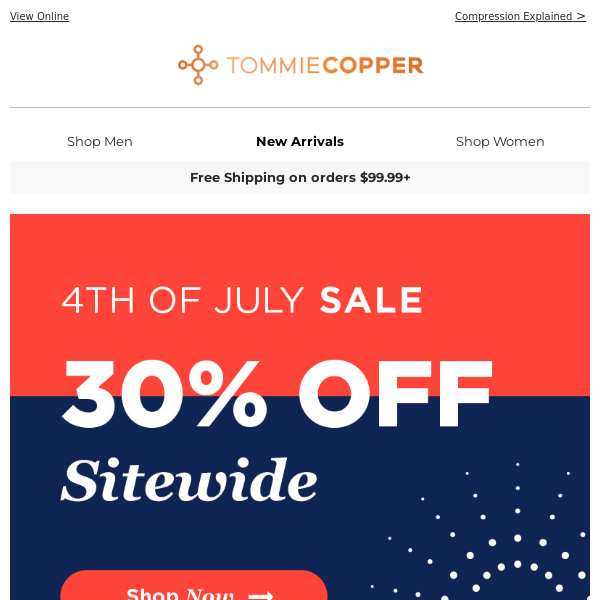 July 4th Event: 30% OFF Sitewide