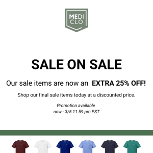 SALE on SALE!