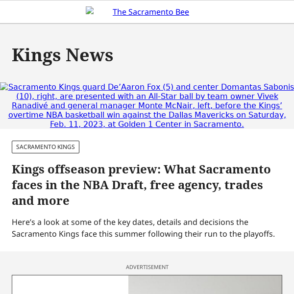 Kings offseason preview: What Sacramento faces in the NBA Draft, free agency, trades and more
