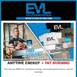 🔥 Spend $79, get FREE BCAA Lean Energy and More!