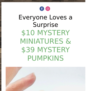 Mystery Miniatures and Mystery Pumpkins are Here 😲