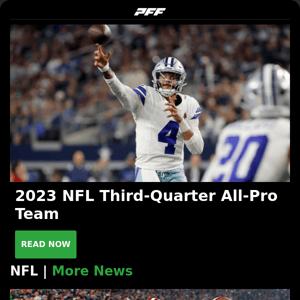 NFL 3rd Quarter All-Pro Team, Rest of Season Fantasy Rankings, IDP Report