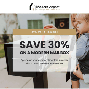 This Weekend: 30% Off All Mailboxes