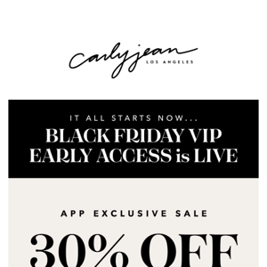 🖤 EARLY ACCESS! Shop 30% OFF SITEWIDE NOW! 🖤