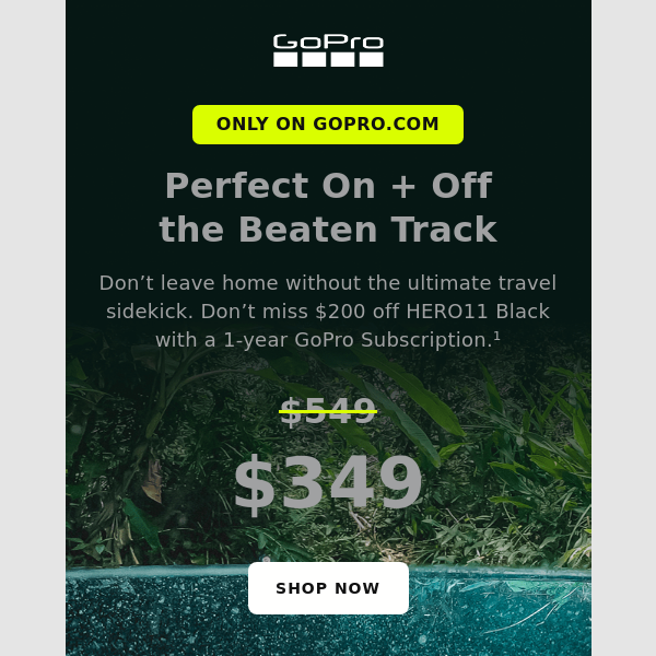 Live Up Every Adventure with $200 Off HERO11 Black 🏄‍♀️